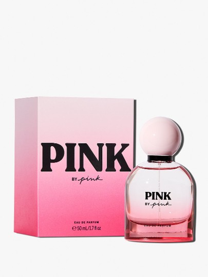 Assorted pink bath and body care bottles